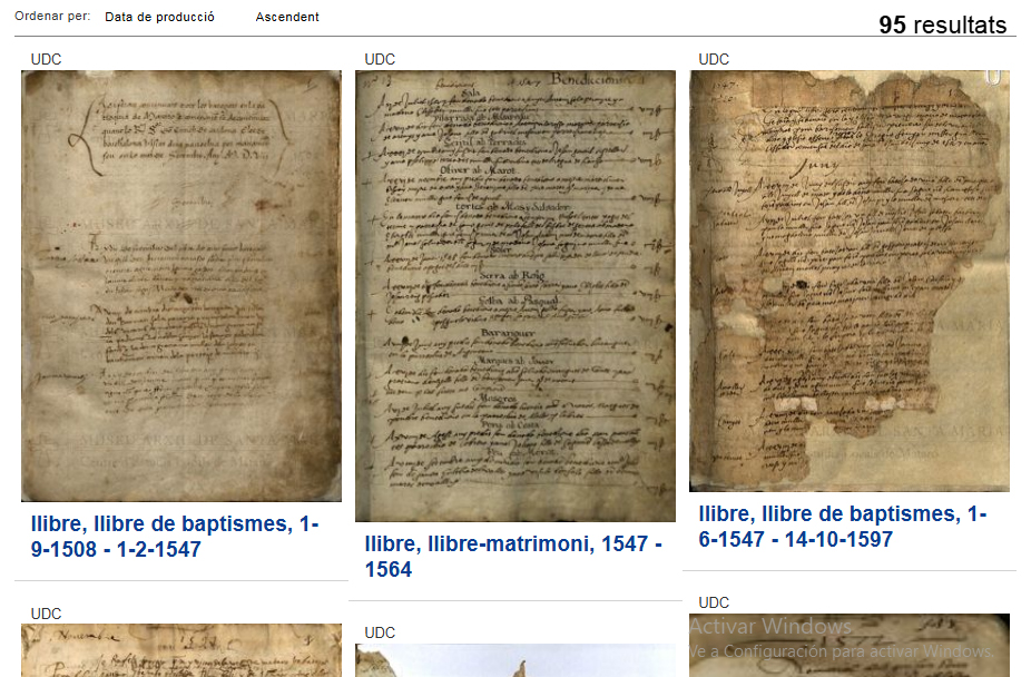 Ya se pueden consultar online los libros parroquiales de Mataró y Vilassar de Mar